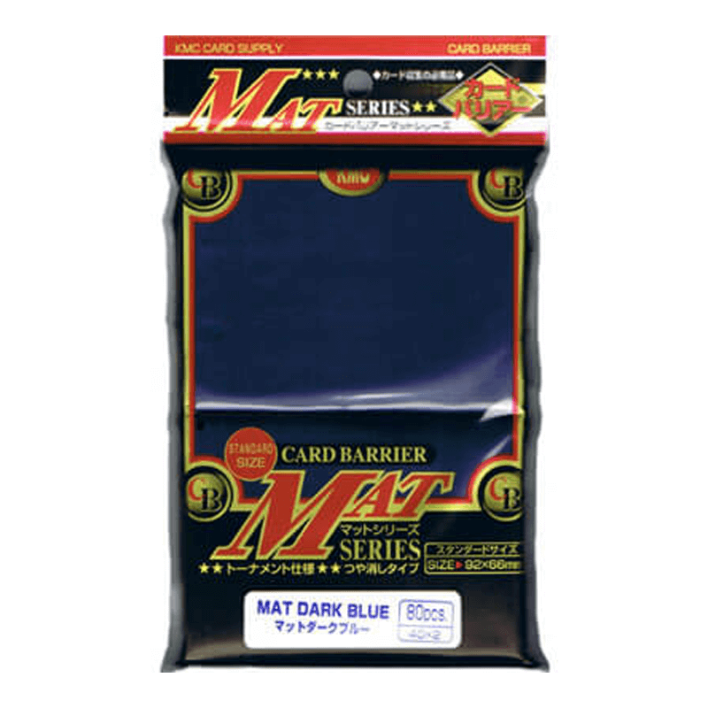 KMC 80 Mat Sleeves Dark Blue