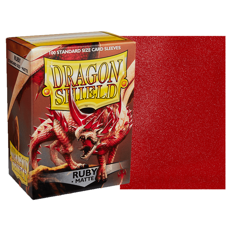 DS 100 STD Matte Sleeves - Ruby