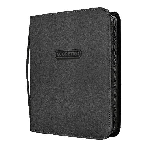 EvoRetro 12 Pages 3x3 SHIELD+ Toploader Binder Black