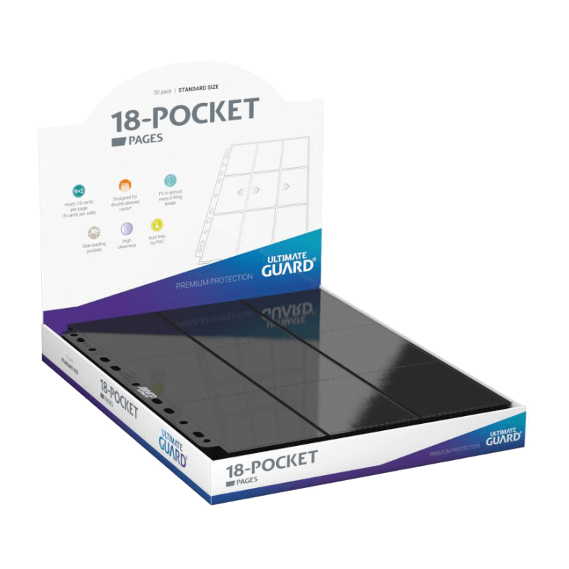 UG 50 18-Pocket Side-Loading Pages Black