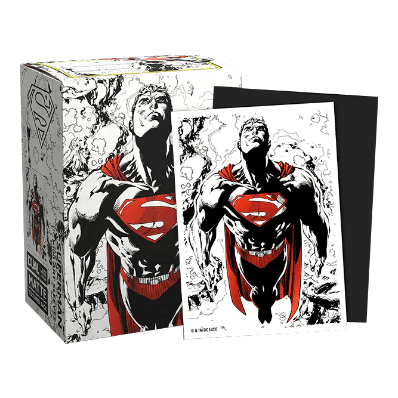 DS 100 STD Dual Matte Art Sleeves DC - Superman Core (Red/White Variant)