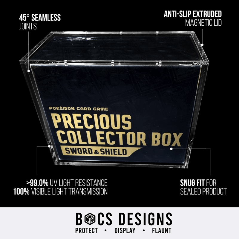BOCS UV Acrylic Display Pokemon TCG Precious Collector Box
