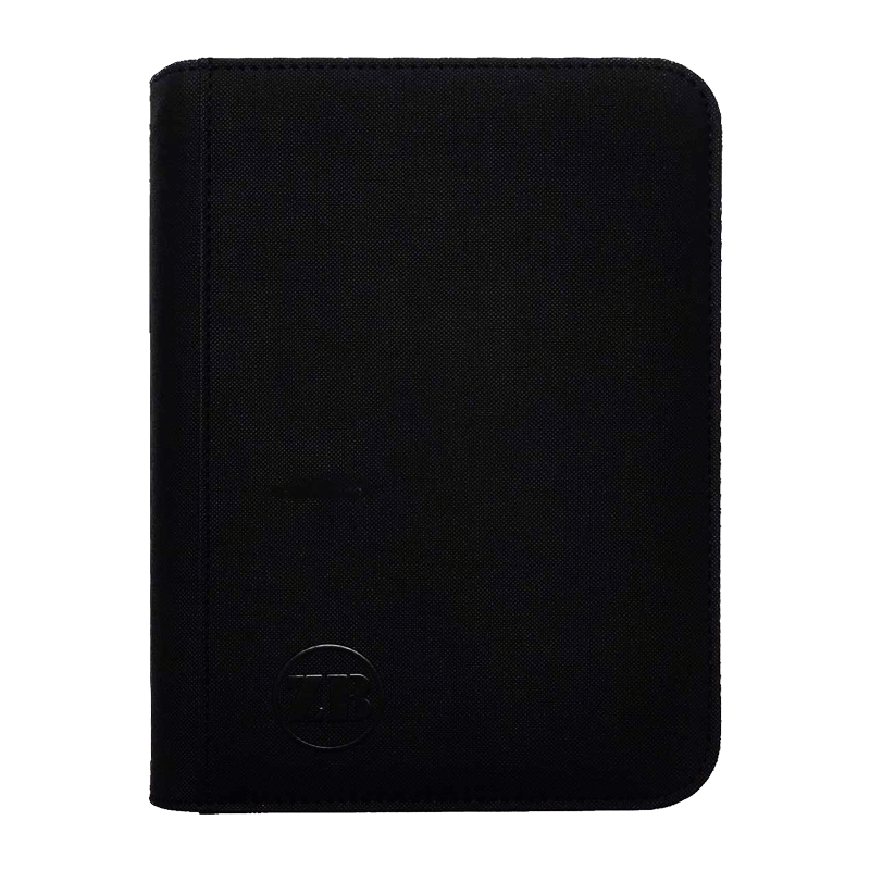ZB 4 Pocket Zip Binder Black