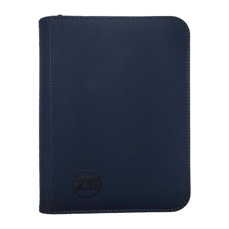 ZB 4 Pocket Zip Binder Dark Blue