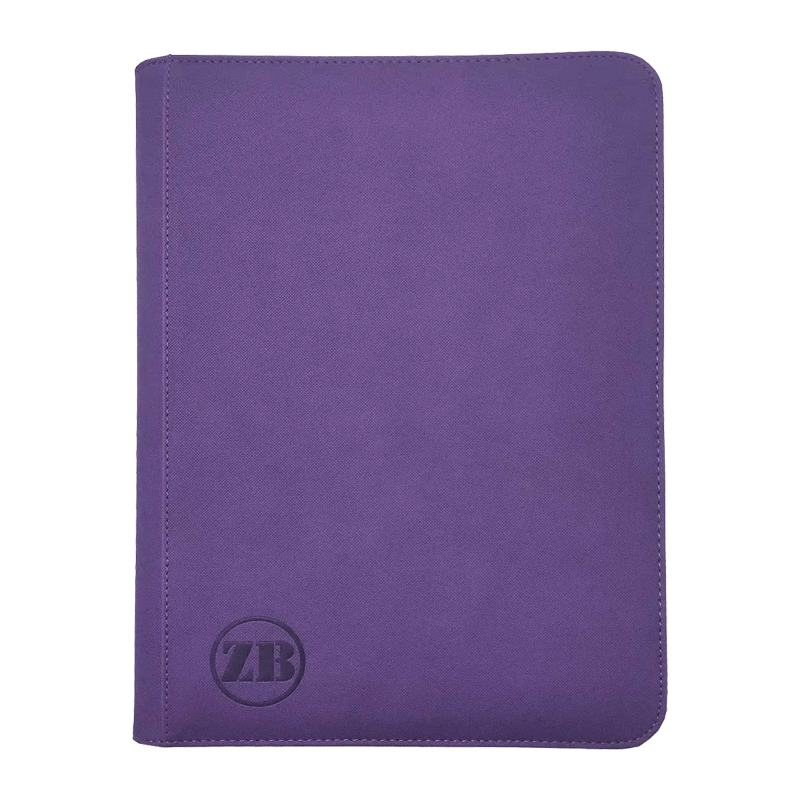 ZB 4 Pocket Zip Binder Purple