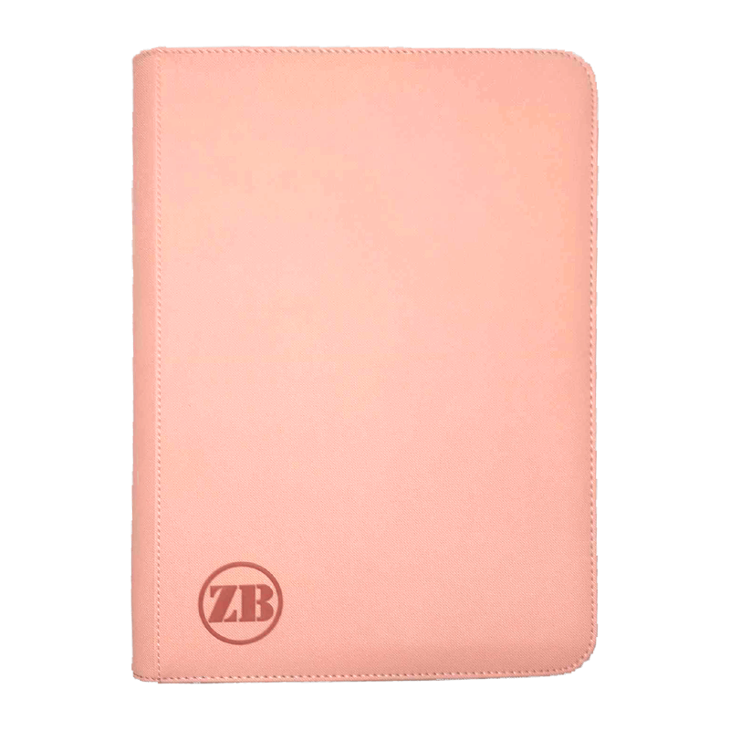 ZB 9 Pocket Zip Binder Pink