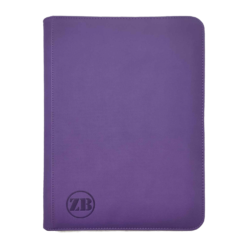 ZB 9 Pocket Zip Binder Purple