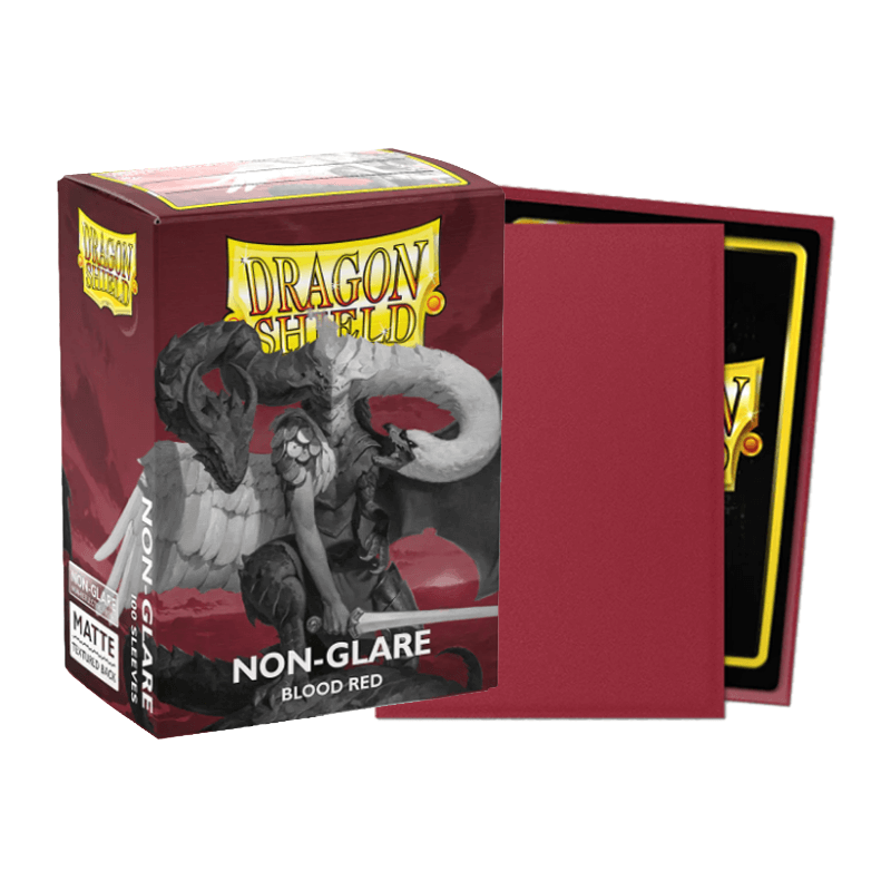 DS 100 STD Matte Non-Glare V2 Sleeves - Blood Red