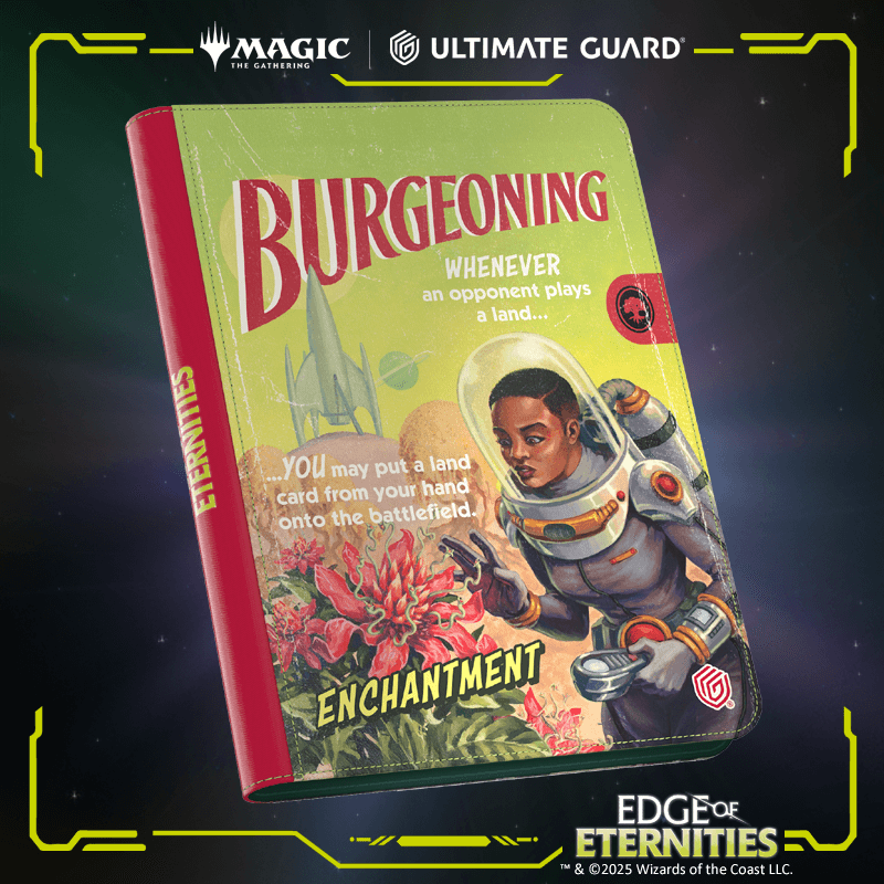 UG ZipFolio 360 - 18 Pocket XenoSkin MTG Edge of Eternities - Burgeoning