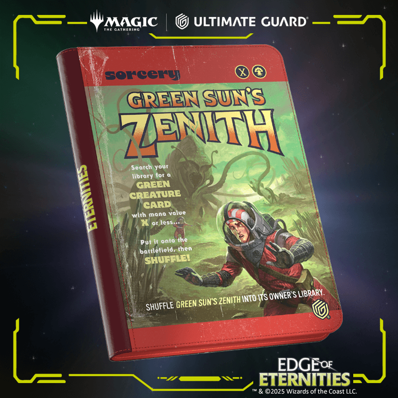 UG ZipFolio 360 - 18 Pocket XenoSkin MTG Edge of Eternities - Green Sun's Zenith