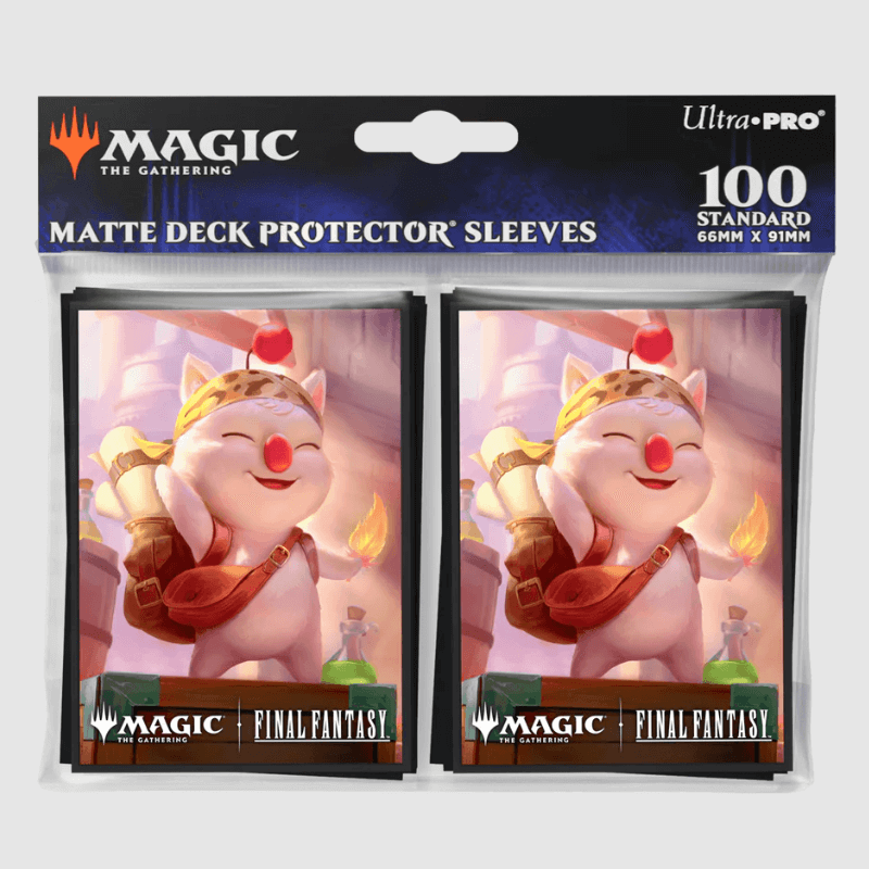 UP 100ct Deck Protector Sleeves - Magic: The Gathering® FINAL FANTASY™ Stiltzkin, Moogle Merchant
