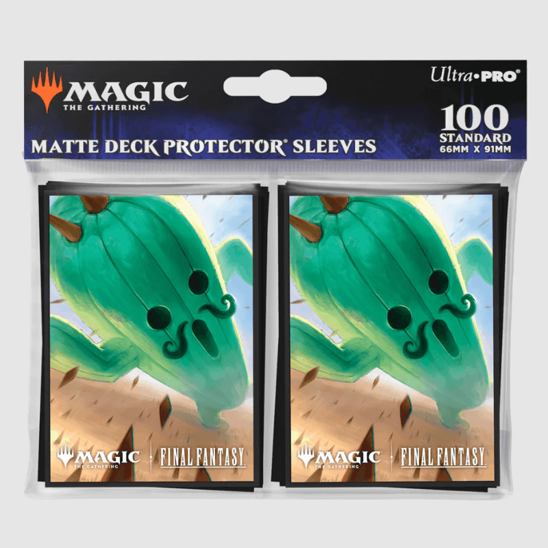 UP 100ct Deck Protector Sleeves - Magic: The Gathering® FINAL FANTASY™ Jumbo Cactuar