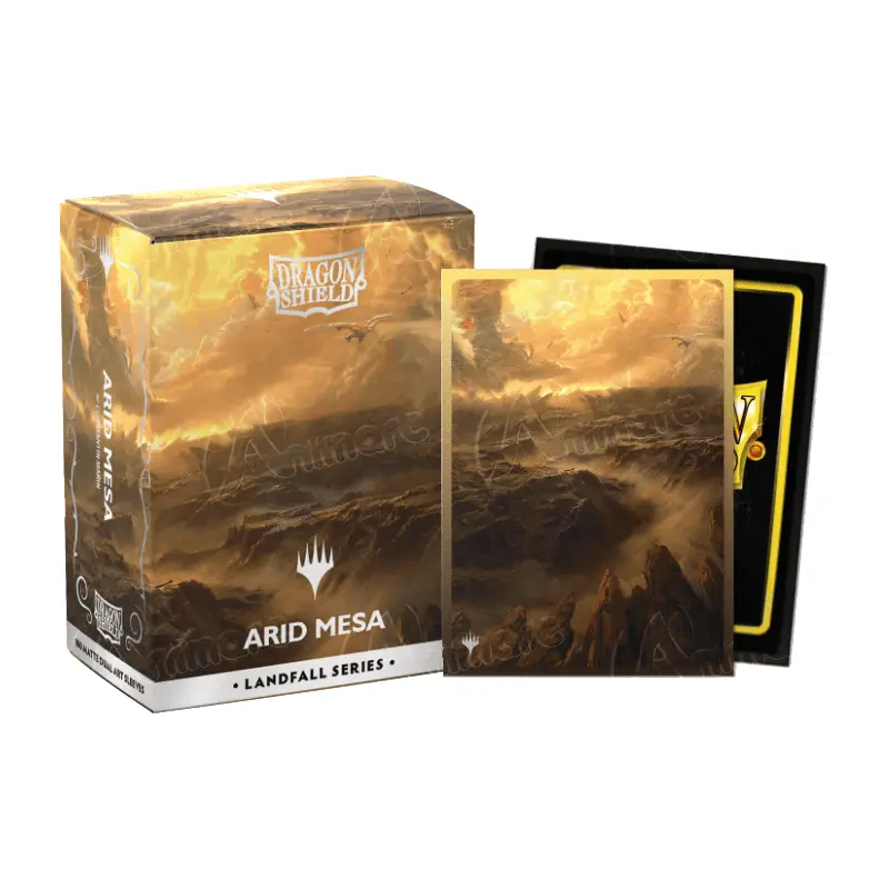 DS 100 STD Dual Matte Art Sleeves - MTG Landfall Series - Arid Mesa