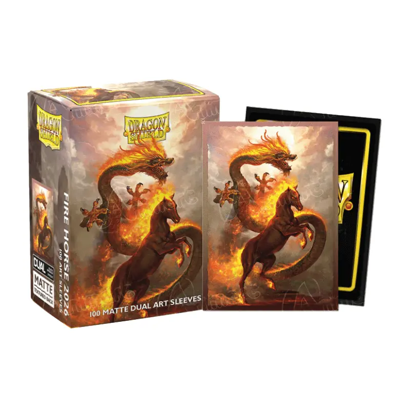 DS 100 STD Dual Matte Art Sleeves - 2026 Fire Horse