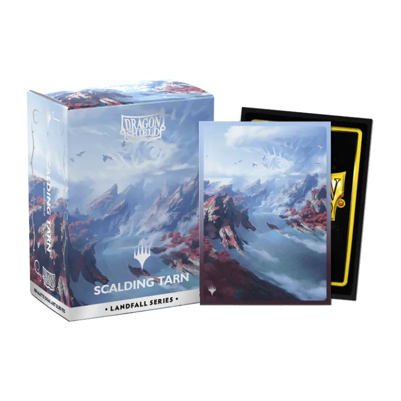 DS 100 STD Dual Matte Art Sleeves - MTG Landfall Series - Scalding Tarn