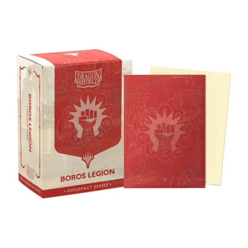DS 100 STD Dual Matte Art Metallic Sleeves - MTG The Guildpact Series - Boros Legion