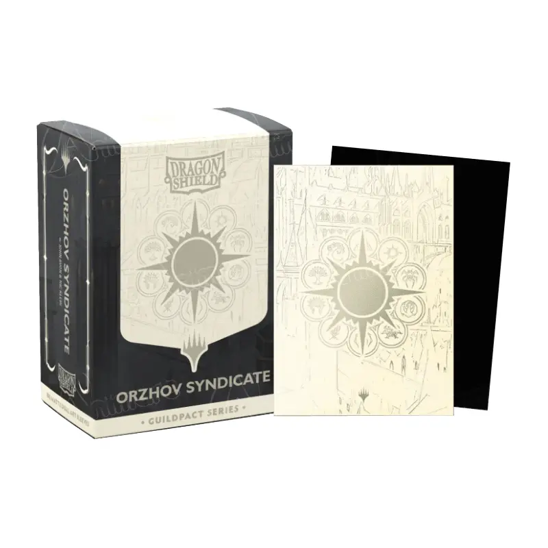 DS 100 STD Dual Matte Art Metallic Sleeves - MTG The Guildpact Series - Orzhov Syndicate