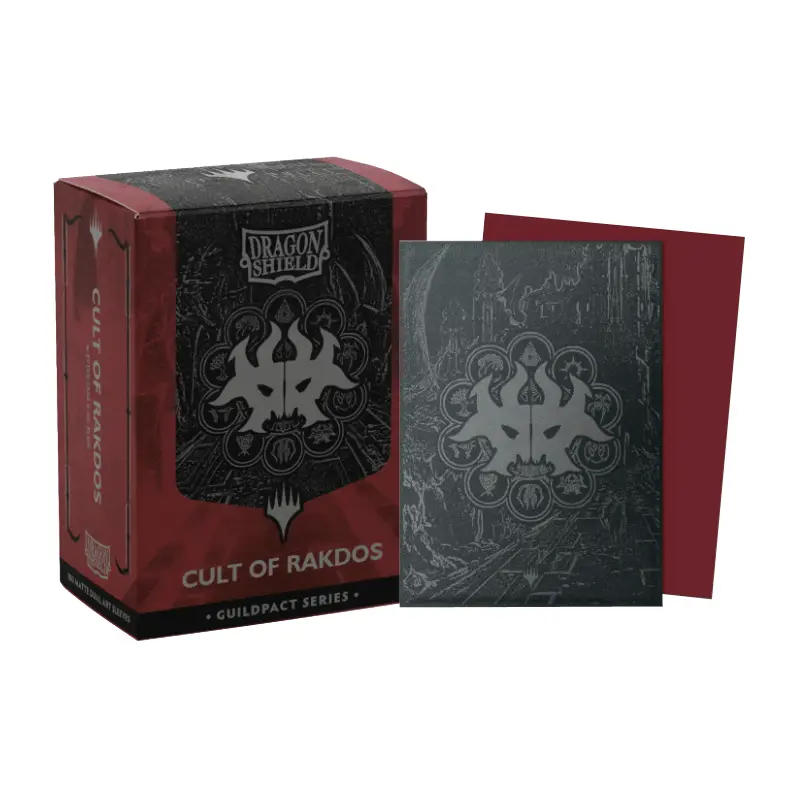 DS 100 STD Dual Matte Art Metallic Sleeves - MTG The Guildpact Series - Cult of Rakdos