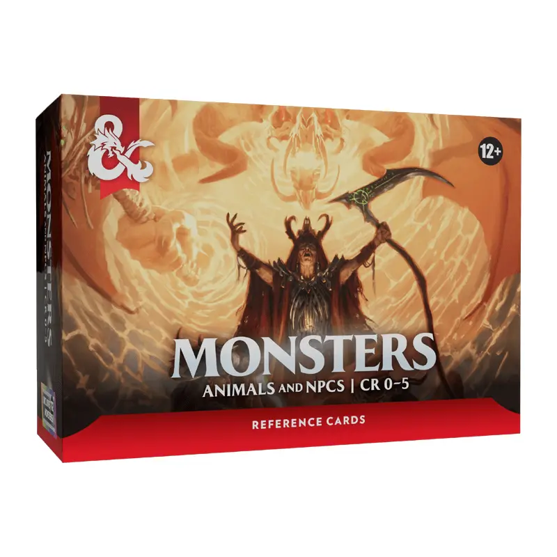 D&D References Cards - Monsters: Animals and NPCs (2026)