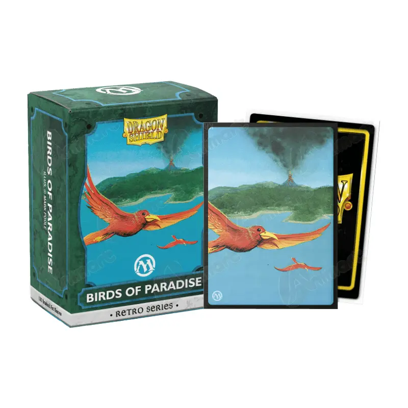 DS 100 STD Brushed Art Sleeves - MTG Retro Series - Birds of Paradise