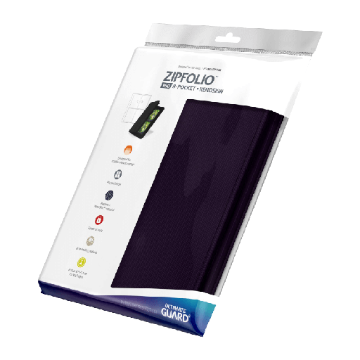 [UGD010430] UG ZipFolio 160 - 8 Pocket XenoSkin Purple