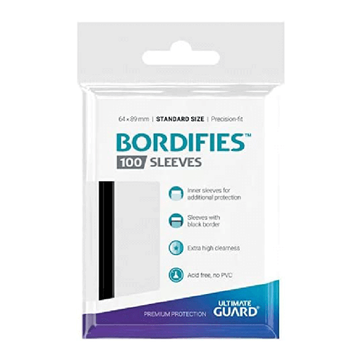 [UGD010714] UG 100 Bordifies Precise-Fit Standard Sleeves Black