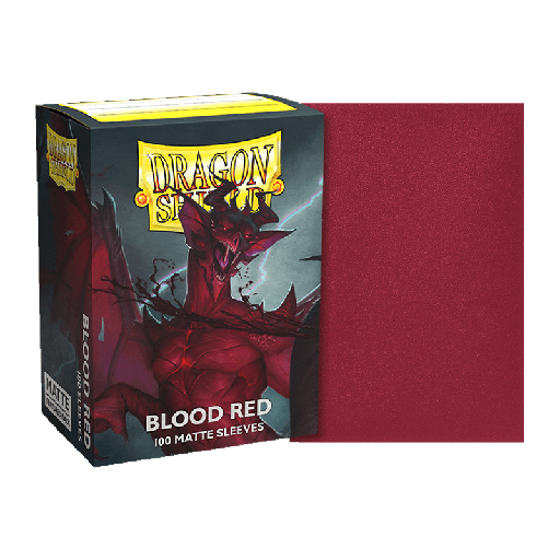 [AT-11050] DS 100 STD Matte Sleeves - Blood Red
