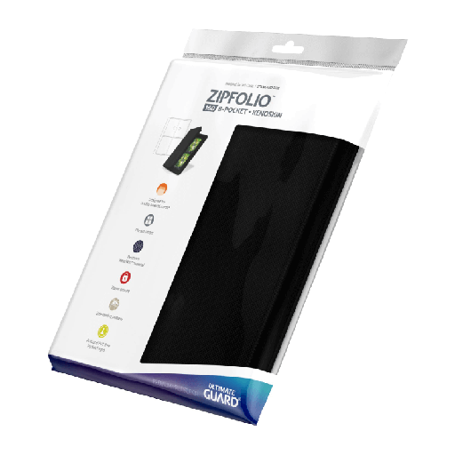 [UGD010351] UG ZipFolio 160 - 8 Pocket XenoSkin™ Black