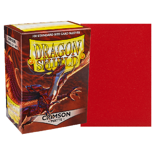 [AT-11021] DS 100 STD Matte Sleeves - Crimson