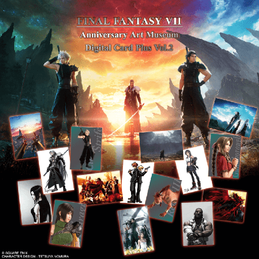 [FF-FF7AAMDC2] Final Fantasy 7 Anniversary Art Museum Digital Card Plus Vol.2