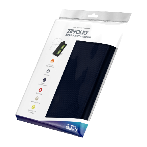 [UGD010354] UG ZipFolio 160 - 8 Pocket XenoSkin Blue