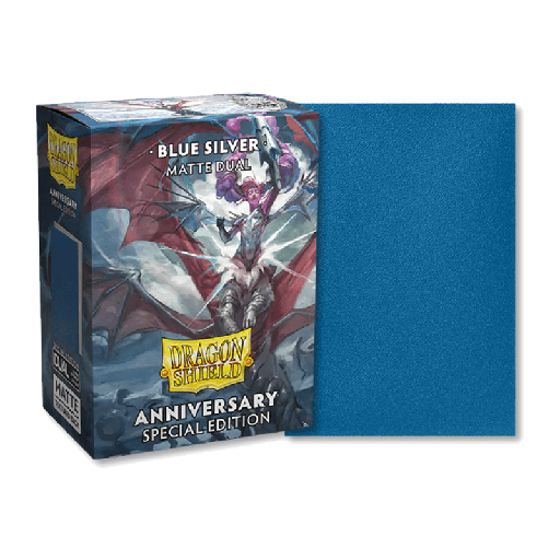 [AT-15064] DS 100 STD Dual Matte Metallic Sleeves - Blue/Silver