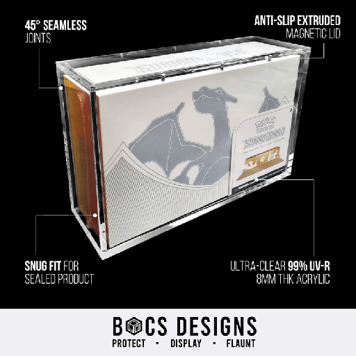 [BOCS-ZARD-UPC] BOCS UV Acrylic Display Pokemon TCG Charizard Ultra Premium Collection