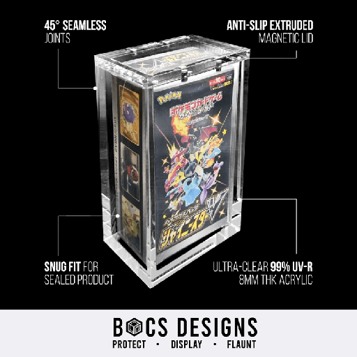 [BOCS-JHCB] BOCS UV Acrylic Display Pokemon TCG Japanese High Class Booster Box