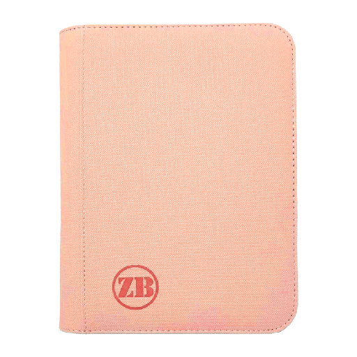 [ZB-4PZB-PI] ZB 4 Pocket Zip Binder Pink