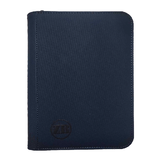 [ZB-4PZB-DU] ZB 4 Pocket Zip Binder Dark Blue