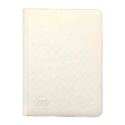 [ZB-9PZB-W] ZB 9 Pocket Zip Binder White