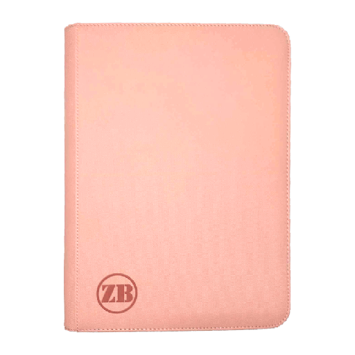 [ZB-9PZB-PI] ZB 9 Pocket Zip Binder Pink