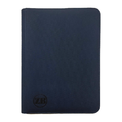 [ZB-9PZB-DU] ZB 9 Pocket Zip Binder Dark Blue