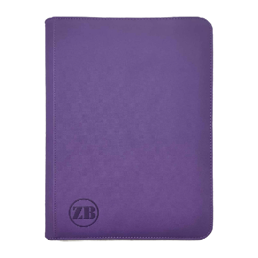 [ZB-9PZB-PU] ZB 9 Pocket Zip Binder Purple