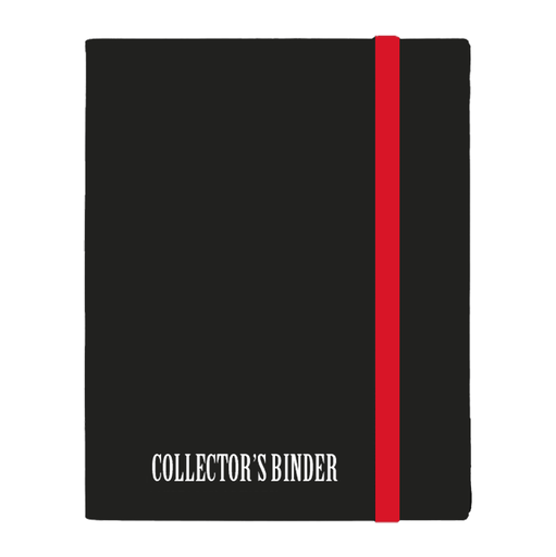 [CNB-4PCB-B-R] CNB 4 Pocket Collector's Binder Black/Red