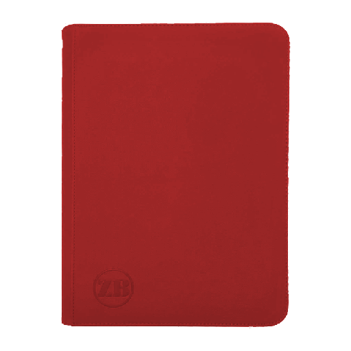 [ZB-9PZB-R] ZB 9 Pocket Zip Binder Red