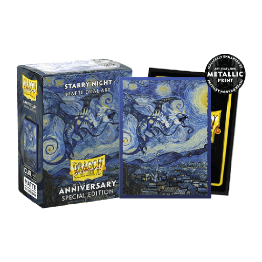 [AT-12116] DS 100 STD Dual Matte Metallic Art Sleeves - Starry Night
