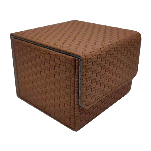 [ZB-WLB130-BRGY] ZB Woven Leather Deck Box 130+ Brown/Grey