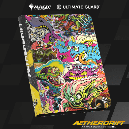 [UGD011566] UG ZipFolio 360 - 18 Pocket XenoSkin MTG Aetherdrift - Revved-Up Racers