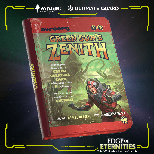 [UGD011649] UG ZipFolio 360 - 18 Pocket XenoSkin MTG Edge of Eternities - Green Sun's Zenith
