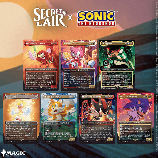 [D49890000] [LIMITED] WPN Exclusive MTG: Secret Lair x Sonic: Friends & Foes