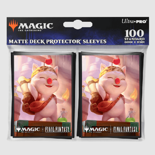 [UP-38705] UP 100ct Deck Protector Sleeves - Magic: The Gathering® FINAL FANTASY™ Stiltzkin, Moogle Merchant