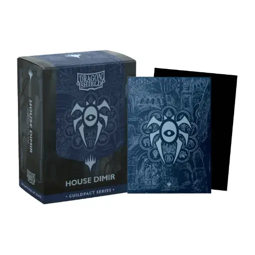 [AT-16509] DS 100 STD Dual Matte Art Metallic Sleeves - MTG The Guildpact Series - House Dimir