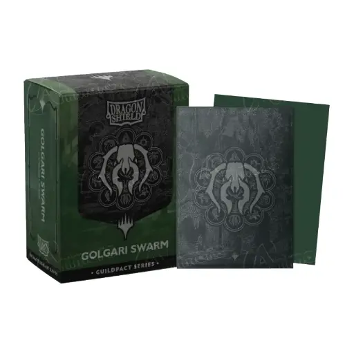 [AT-16510] DS 100 STD Dual Matte Art Metallic Sleeves - MTG The Guildpact Series - Golgari Swarm